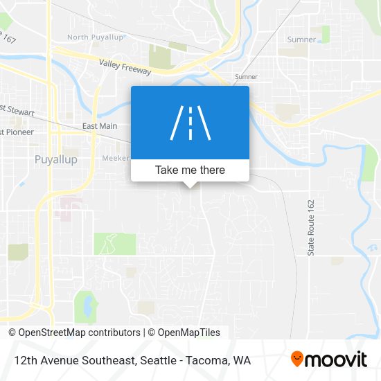 12th Avenue Southeast map