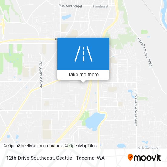 12th Drive Southeast map