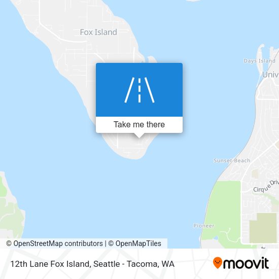 Mapa de 12th Lane Fox Island