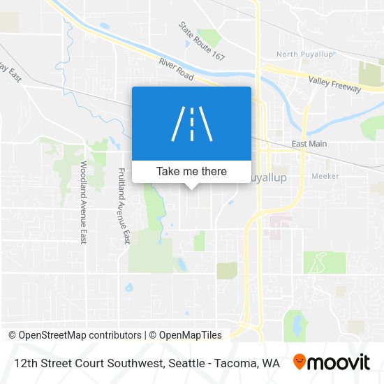 12th Street Court Southwest map