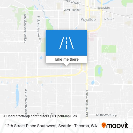 12th Street Place Southwest map