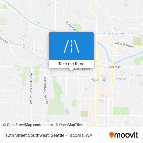 12th Street Southwest map