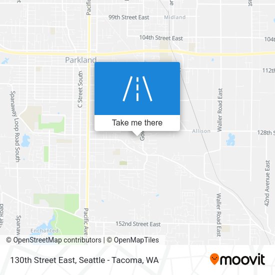 130th Street East map