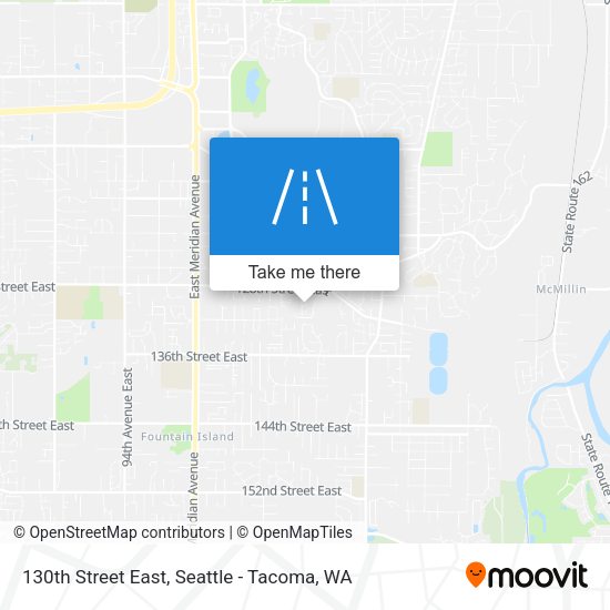 130th Street East map