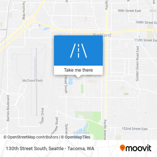 130th Street South map