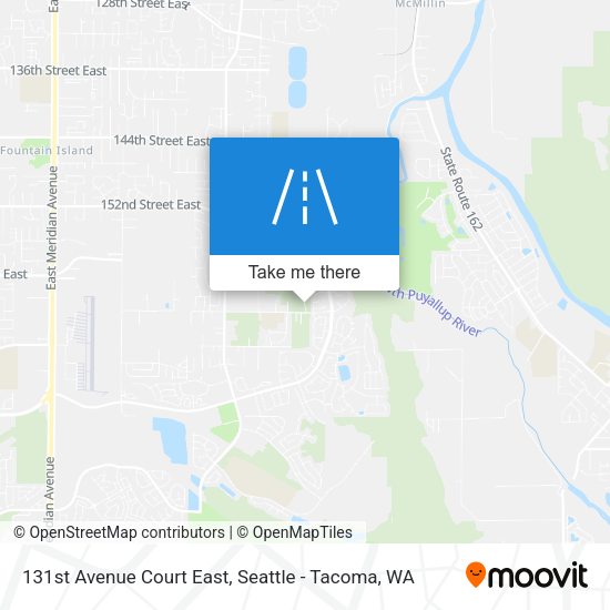 Mapa de 131st Avenue Court East