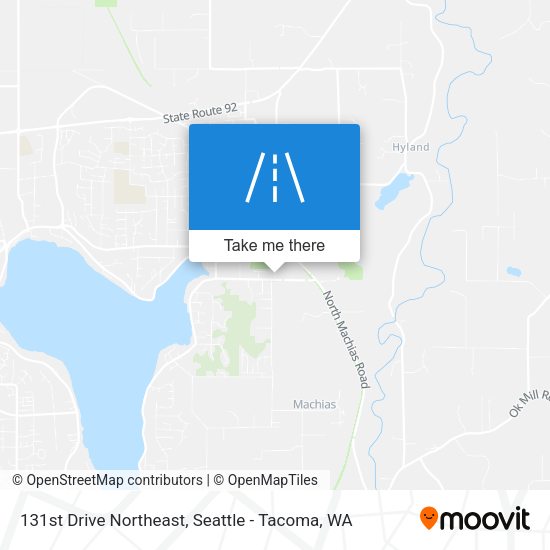 131st Drive Northeast map