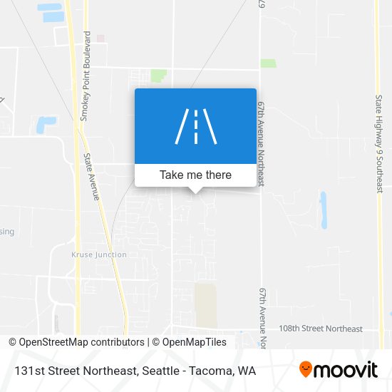 131st Street Northeast map