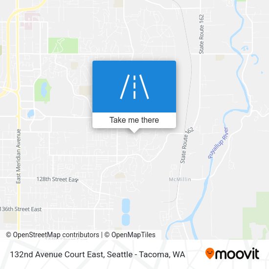 132nd Avenue Court East map