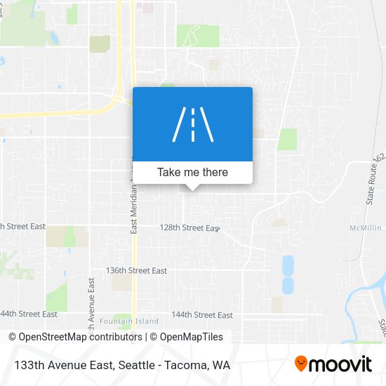 133th Avenue East map