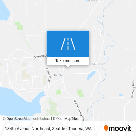 134th Avenue Northeast map