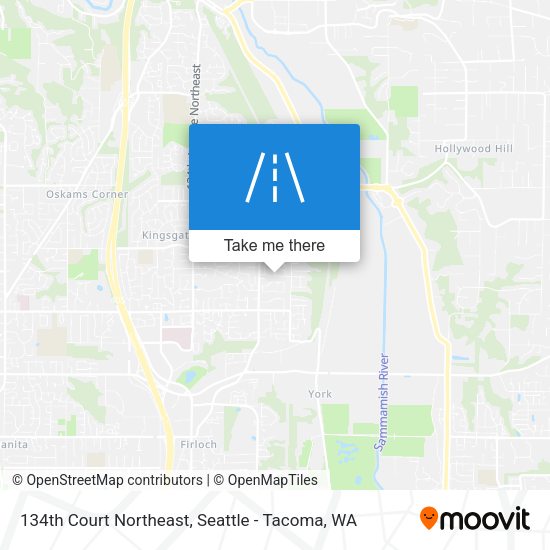 134th Court Northeast map