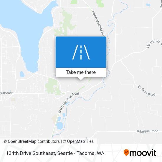 Mapa de 134th Drive Southeast