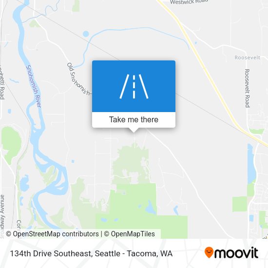 134th Drive Southeast map