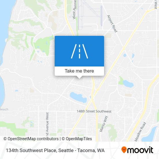Mapa de 134th Southwest Place