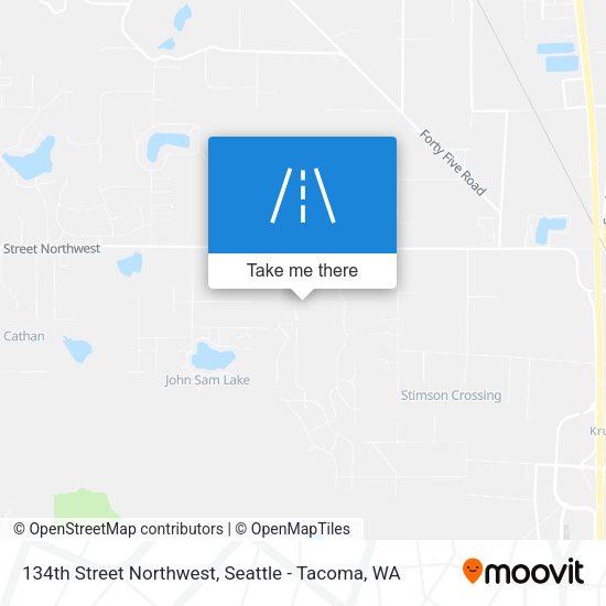 134th Street Northwest map