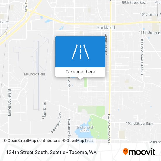 134th Street South map