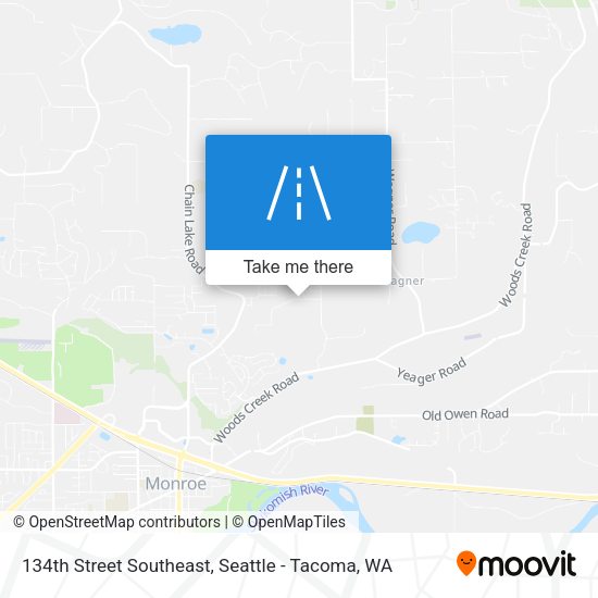 134th Street Southeast map