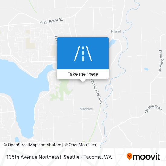135th Avenue Northeast map