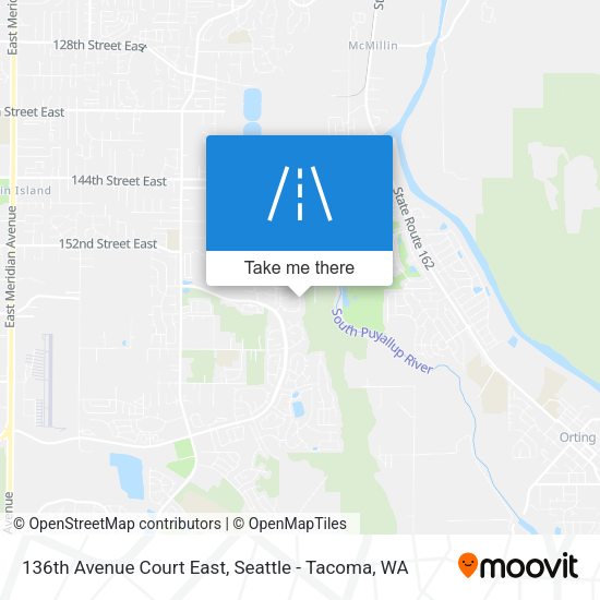 136th Avenue Court East map