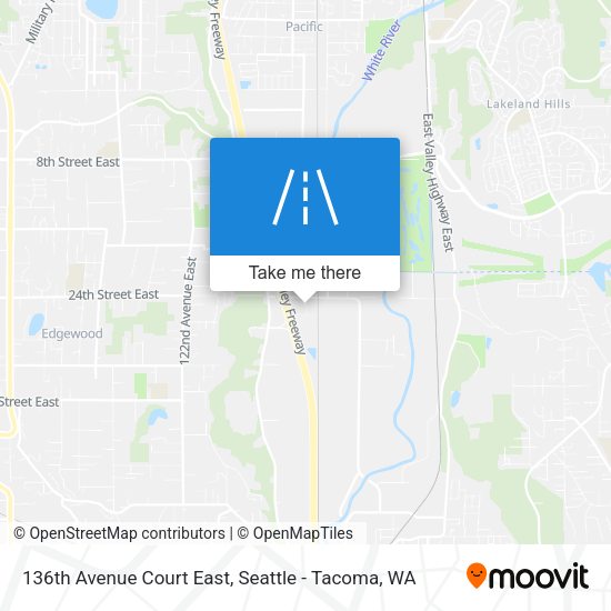 Mapa de 136th Avenue Court East