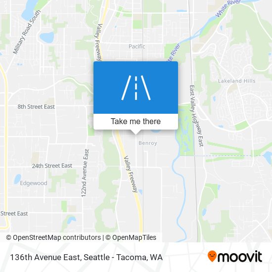 136th Avenue East map