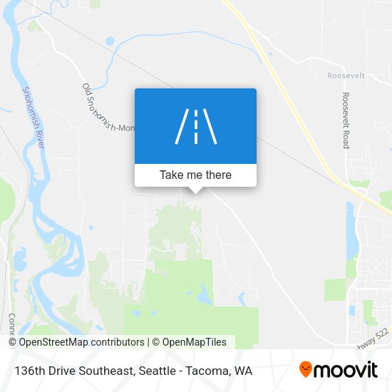 136th Drive Southeast map