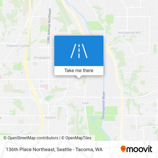 Mapa de 136th Place Northeast