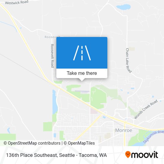 Mapa de 136th Place Southeast