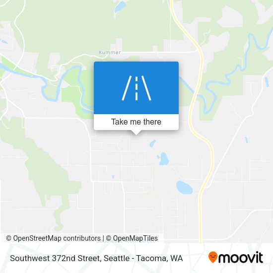 Southwest 372nd Street map