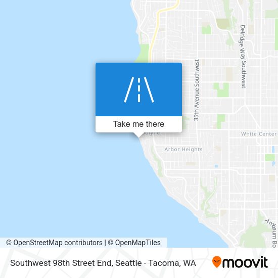 Southwest 98th Street End map