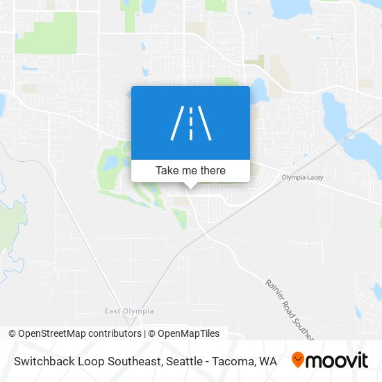 Switchback Loop Southeast map