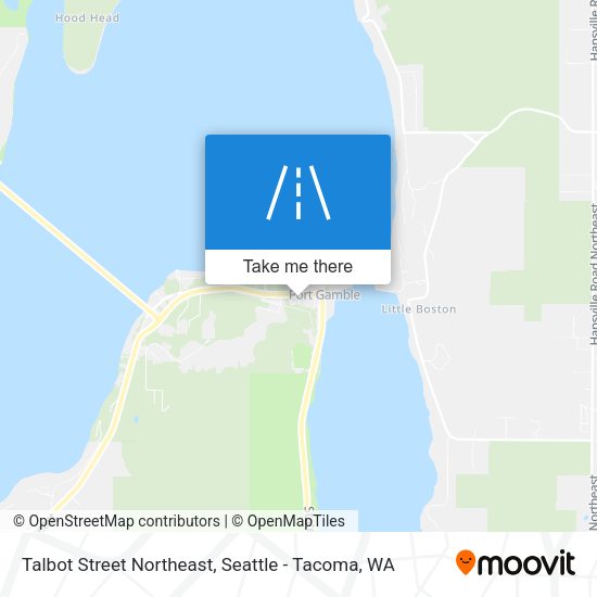 Mapa de Talbot Street Northeast