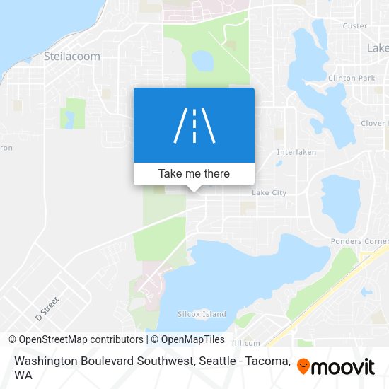 Mapa de Washington Boulevard Southwest