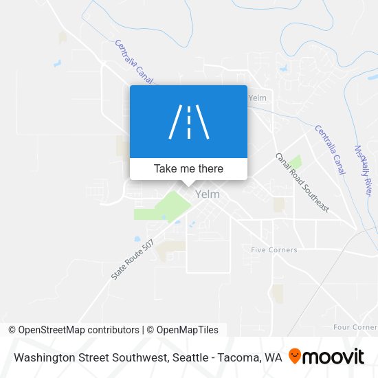 Mapa de Washington Street Southwest