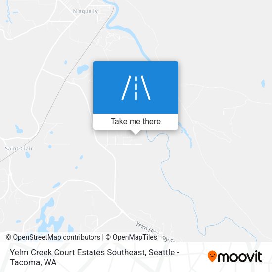 Yelm Creek Court Estates Southeast map
