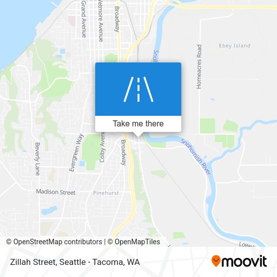 Zillah Street map