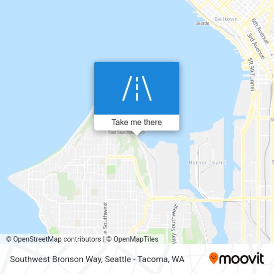 Southwest Bronson Way map