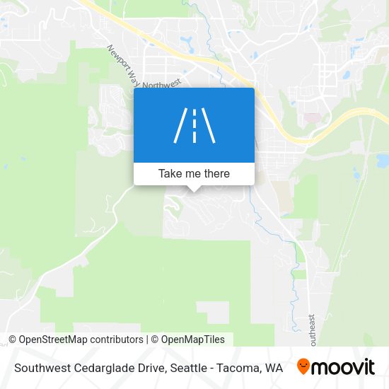 Mapa de Southwest Cedarglade Drive