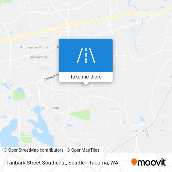 Mapa de Tanbark Street Southeast