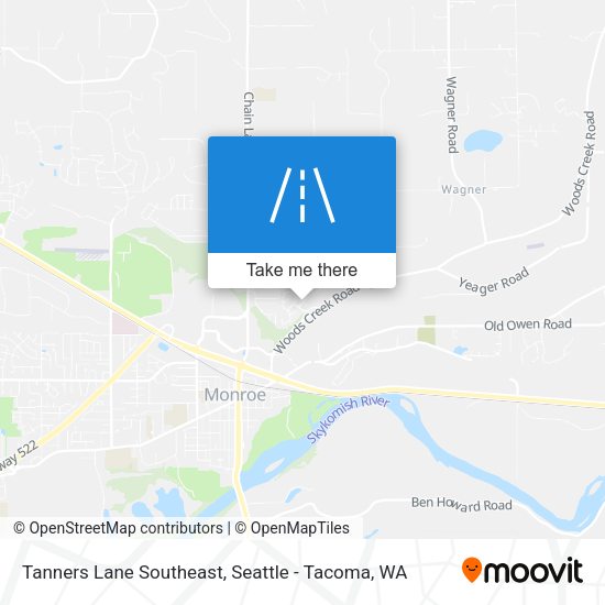 Mapa de Tanners Lane Southeast