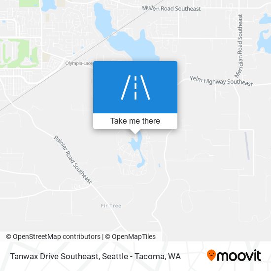 Tanwax Drive Southeast map