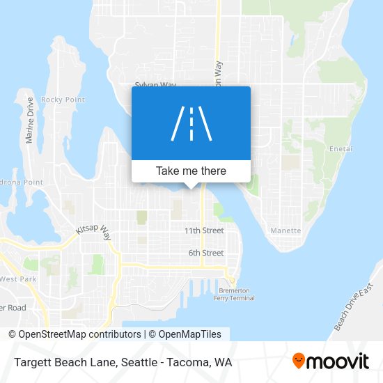 Mapa de Targett Beach Lane