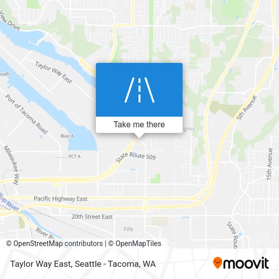 Taylor Way East map