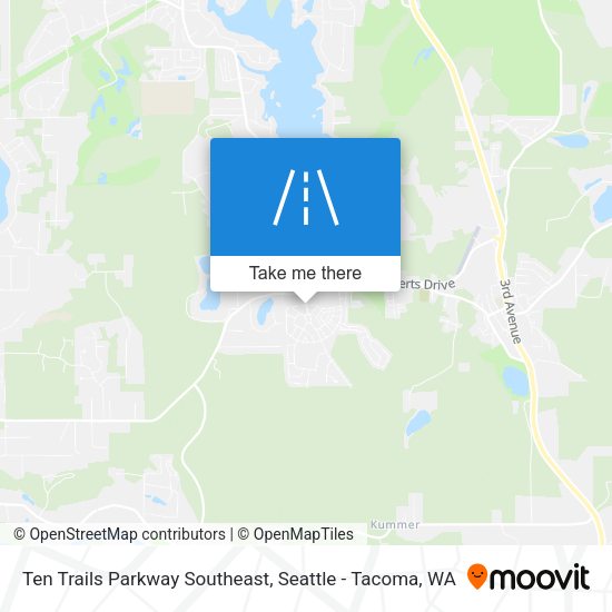 Ten Trails Parkway Southeast map