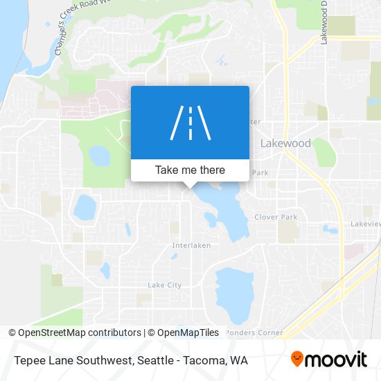 Tepee Lane Southwest map