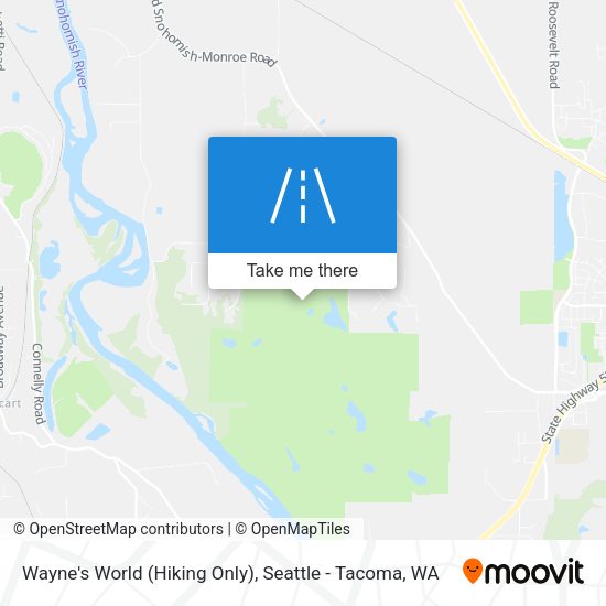 Wayne's World (Hiking Only) map
