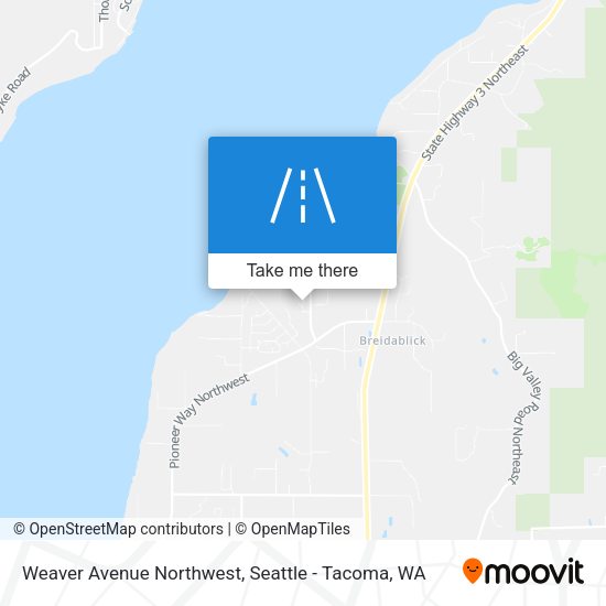Weaver Avenue Northwest map
