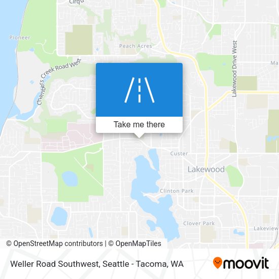 Mapa de Weller Road Southwest