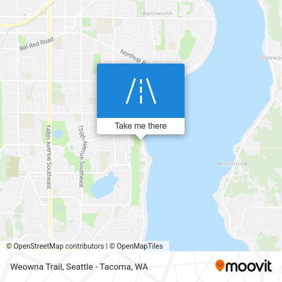 Weowna Trail map